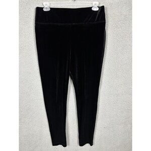 I.n.c. Women's Velvet Non-Seam Skinny Leggings Black Size Extra Large NWOT's